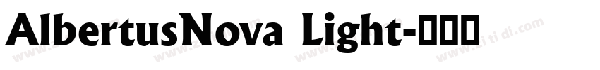 AlbertusNova Light字体转换